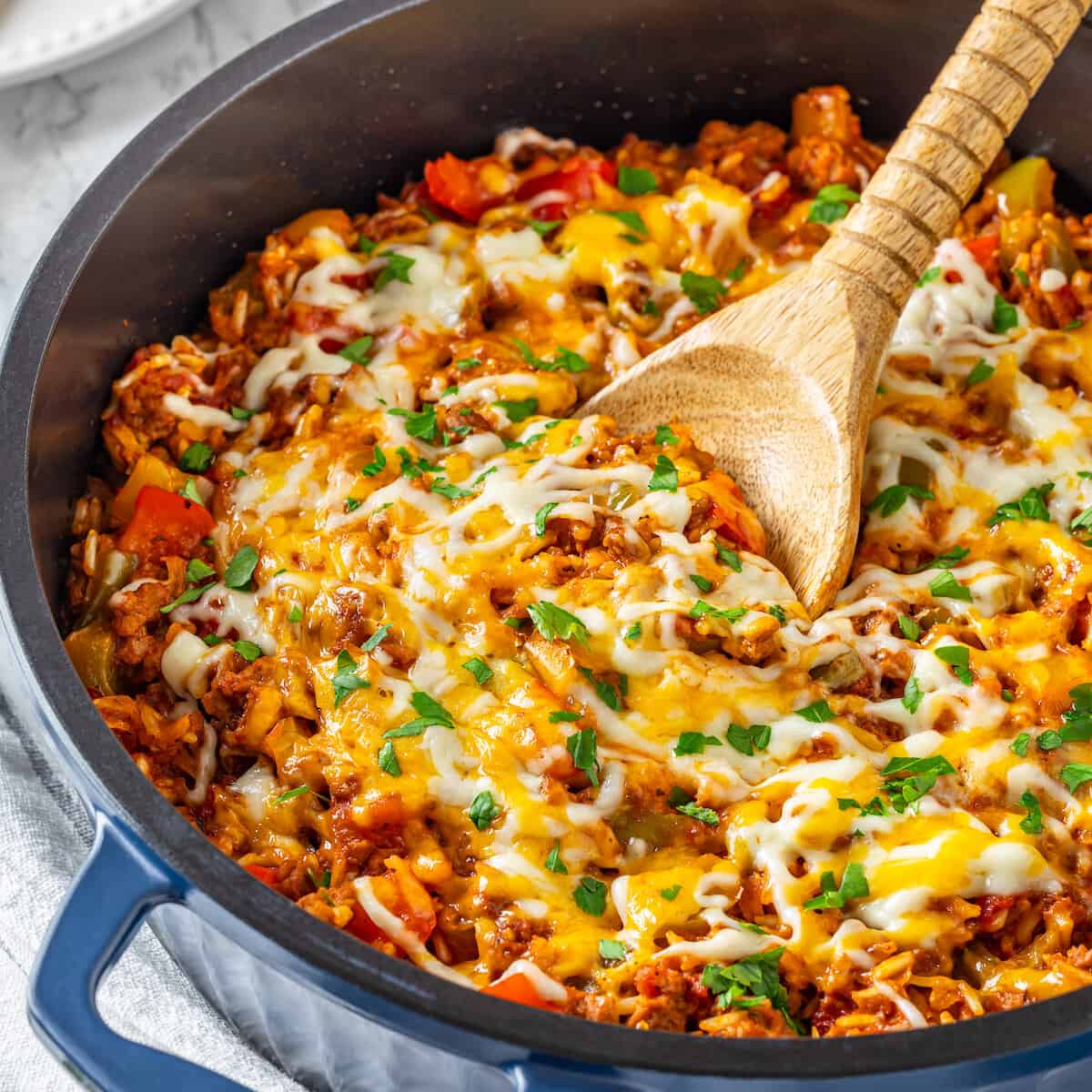 Easy Stuffed Pepper Casserole | Jessica in the Kitchen