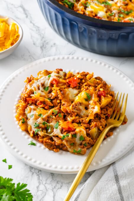 Easy Stuffed Pepper Casserole | Jessica in the Kitchen