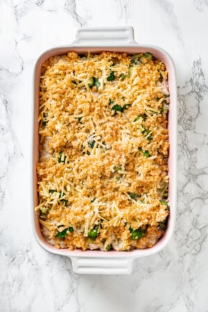 Broccoli Cheese Rice Casserole | Jessica in the Kitchen