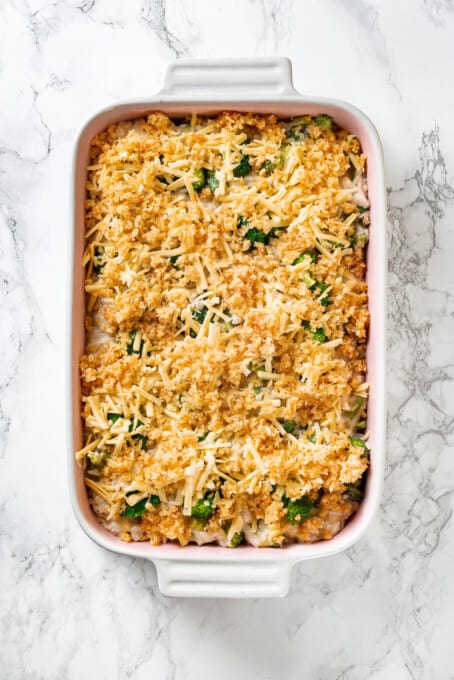 Broccoli Cheese Rice Casserole | Jessica in the Kitchen