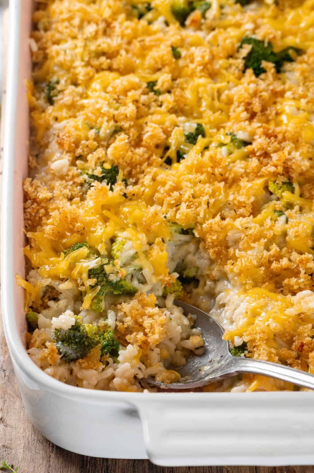 Broccoli Cheese Rice Casserole Jessica in the Kitchen