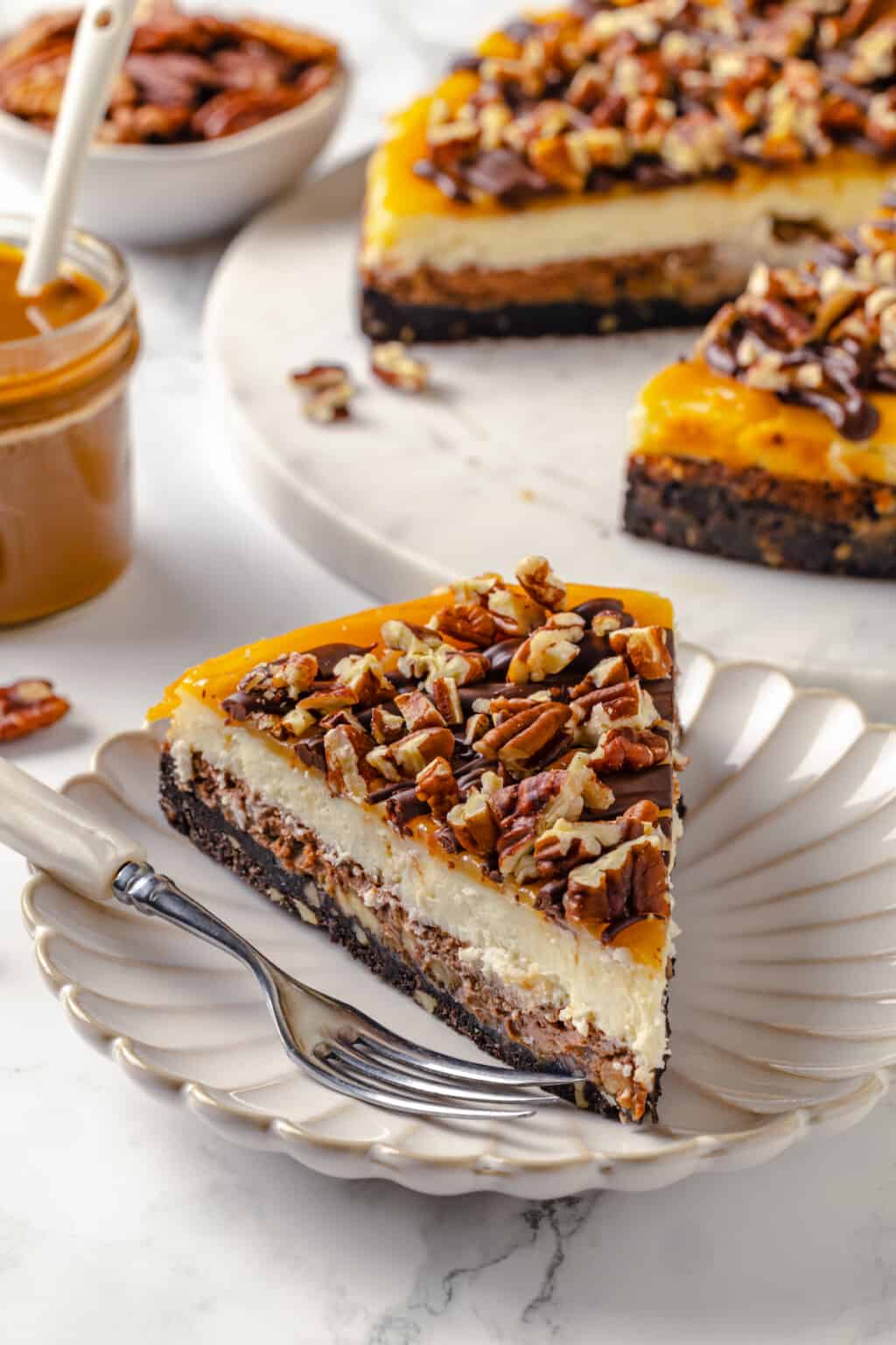 Turtle Cheesecake | Jessica in the Kitchen