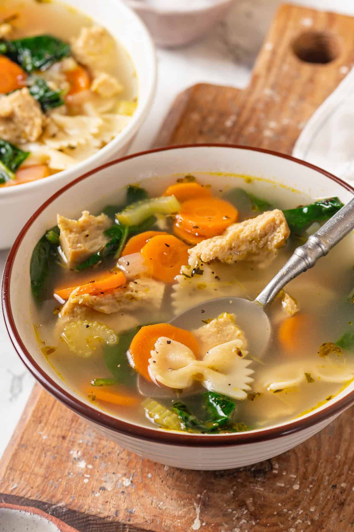 Vegan Chicken Noodle Soup
