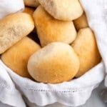 Bowl of gluten-free dinner rolls