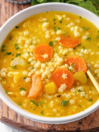 Bowl of Italian penicillin soup