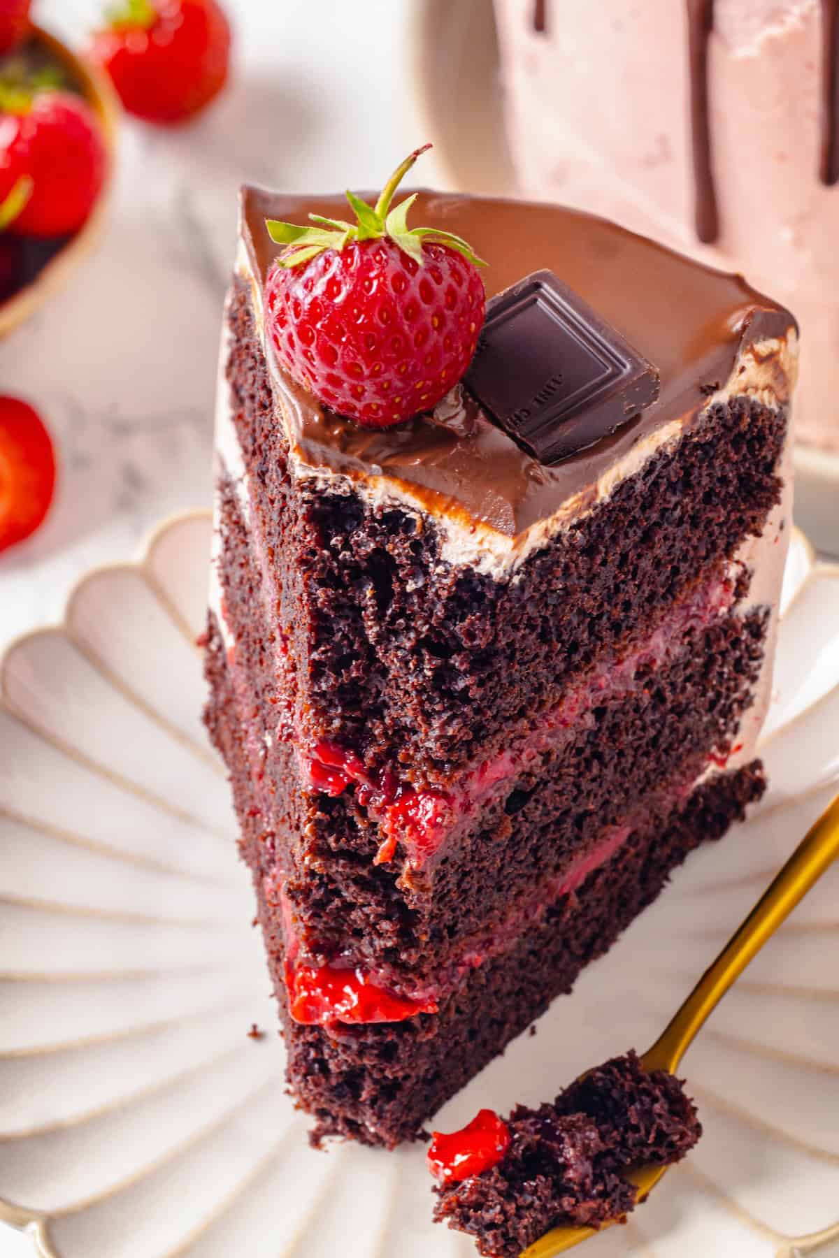 Chocolate Strawberry Cake
