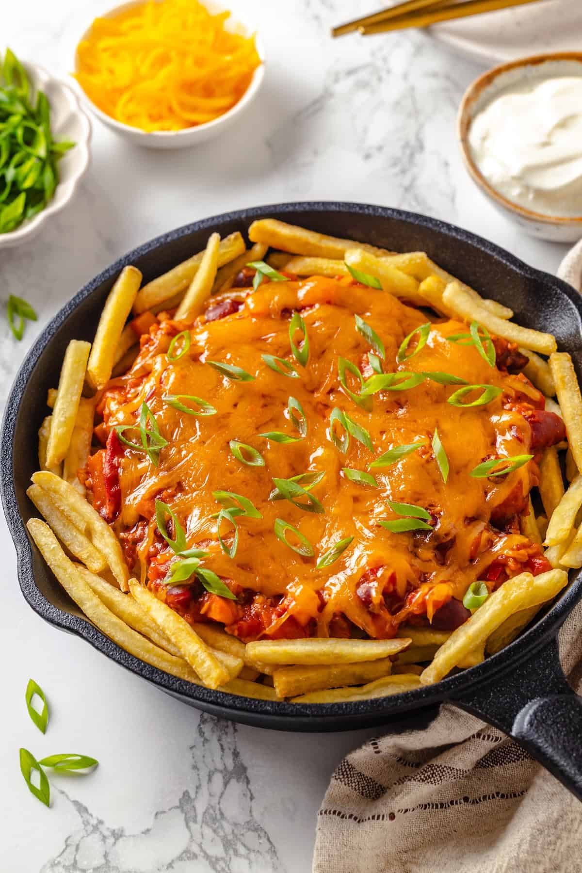 Vegan Chili Cheese Fries