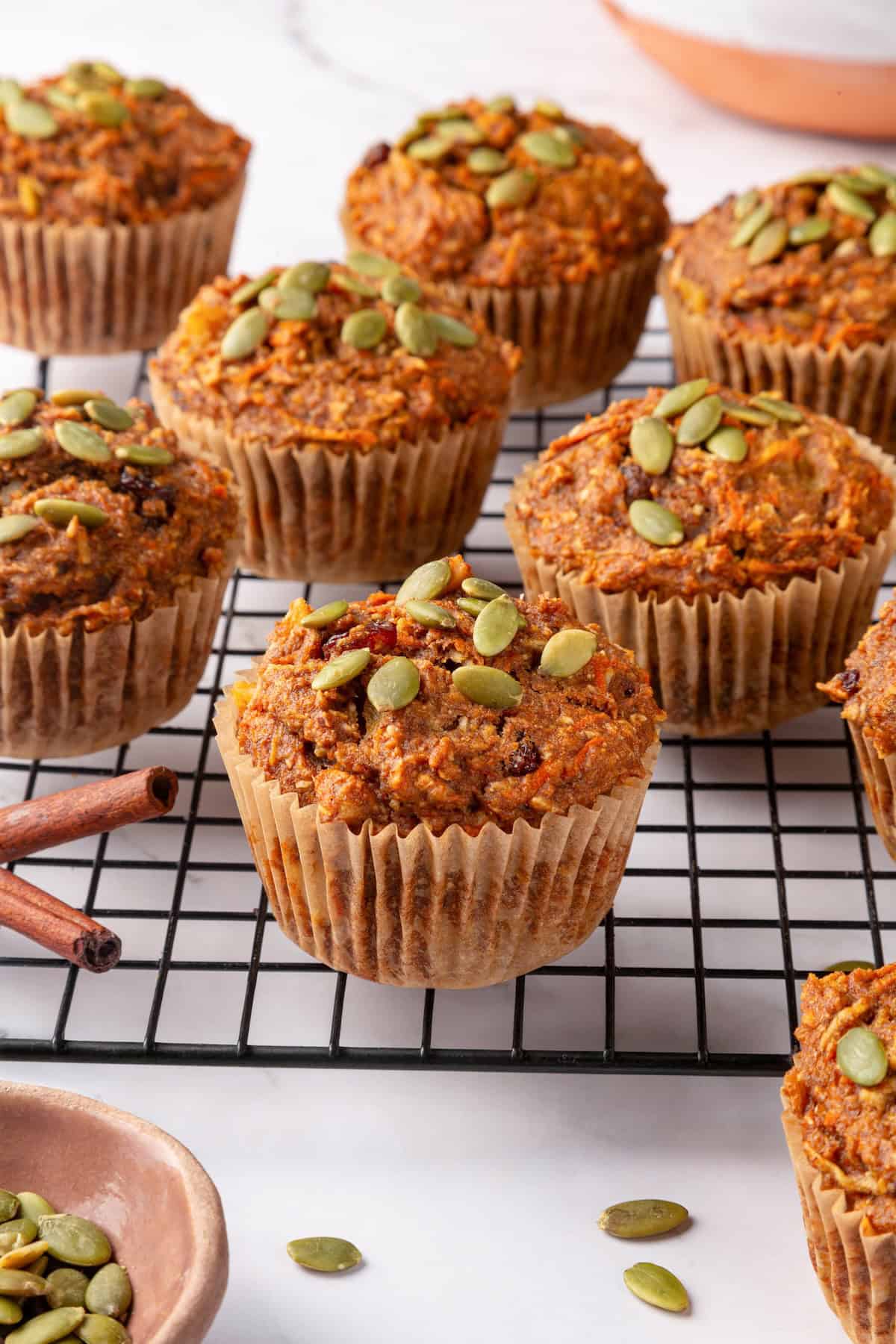 Vegan Whole Wheat Morning Glory Muffins