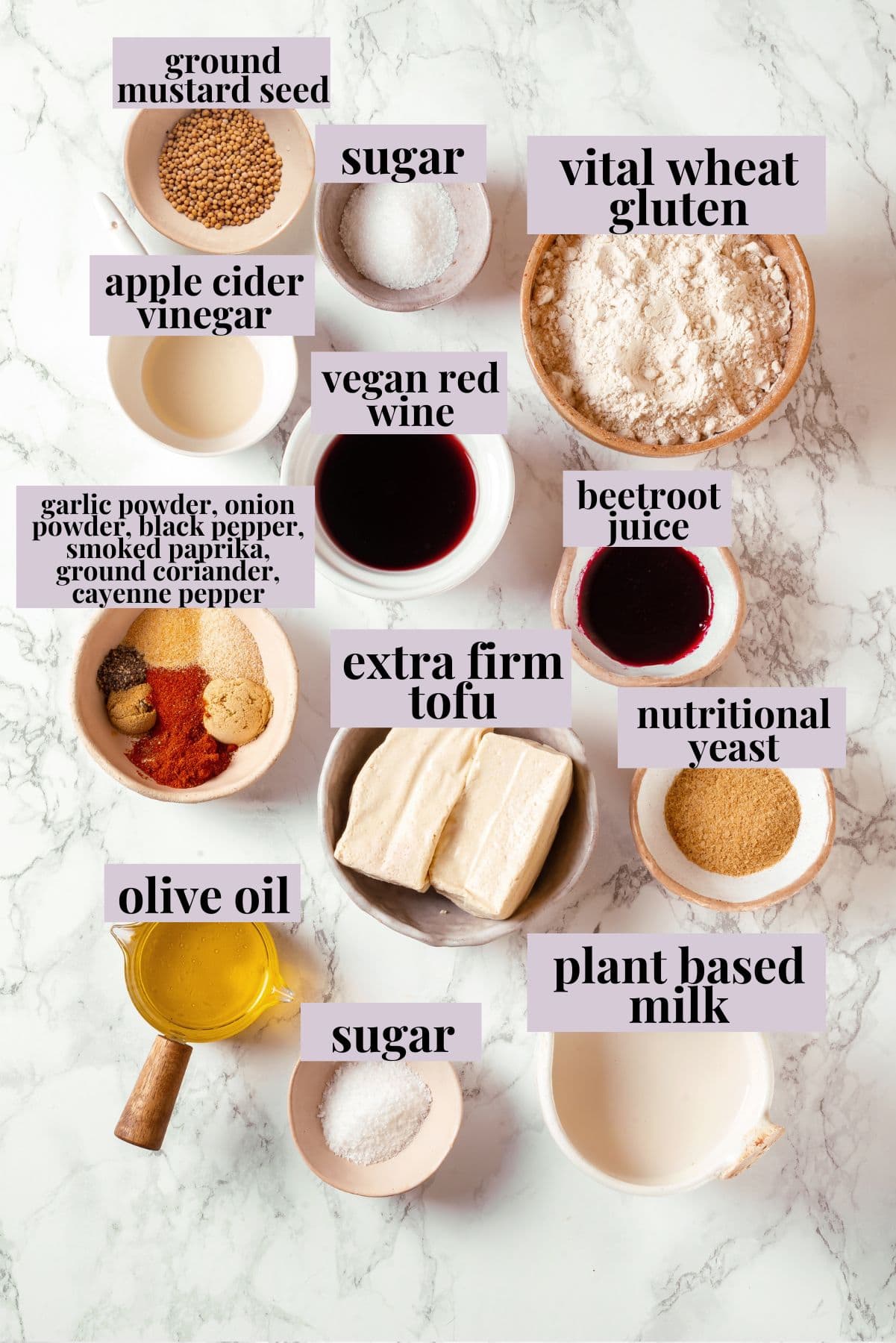 This easy vegan salami recipe is smoky, savoury and sliceable, just like the real deal! Perfect for sandwiches and charcuterie boards. Ingredients for vegan salami recipe.