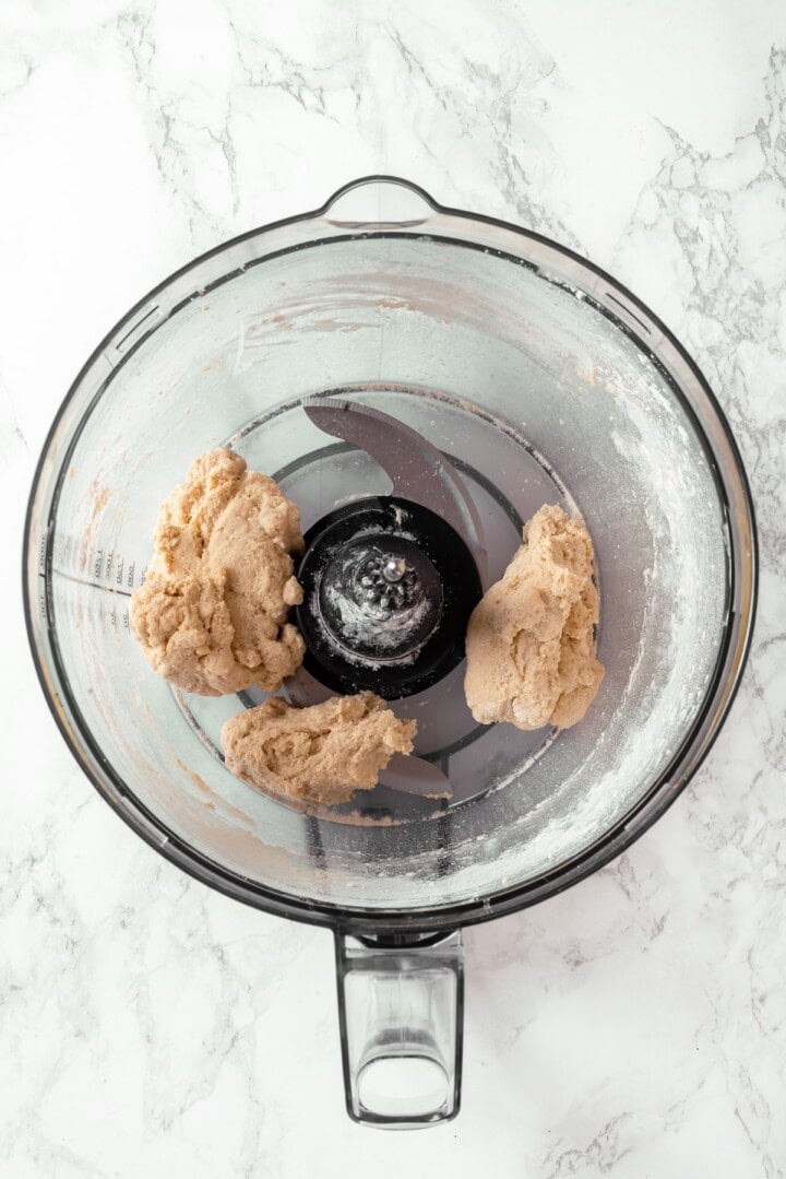 This easy vegan salami recipe is smoky, savoury and sliceable, just like the real deal! Perfect for sandwiches and charcuterie boards. Salami dough in food processor.