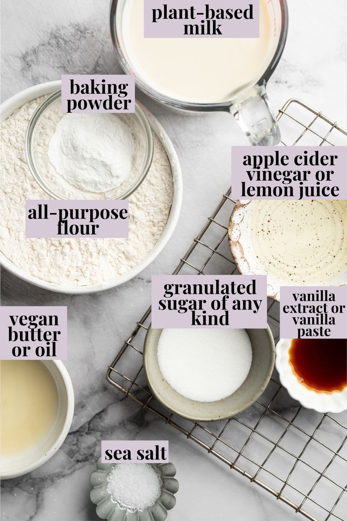 These fluffy sheet pan pancakes bake in one pan for an easy, no-flip breakfast that’s perfect for busy mornings or brunch. Ingredients for sheet pan pancakes.