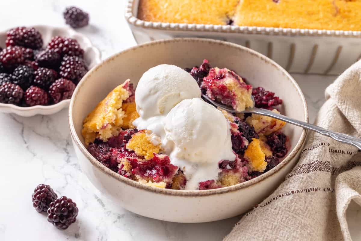 Easy Blackberry Cobbler Recipe - Desserts - Jessica in the Kitchen
