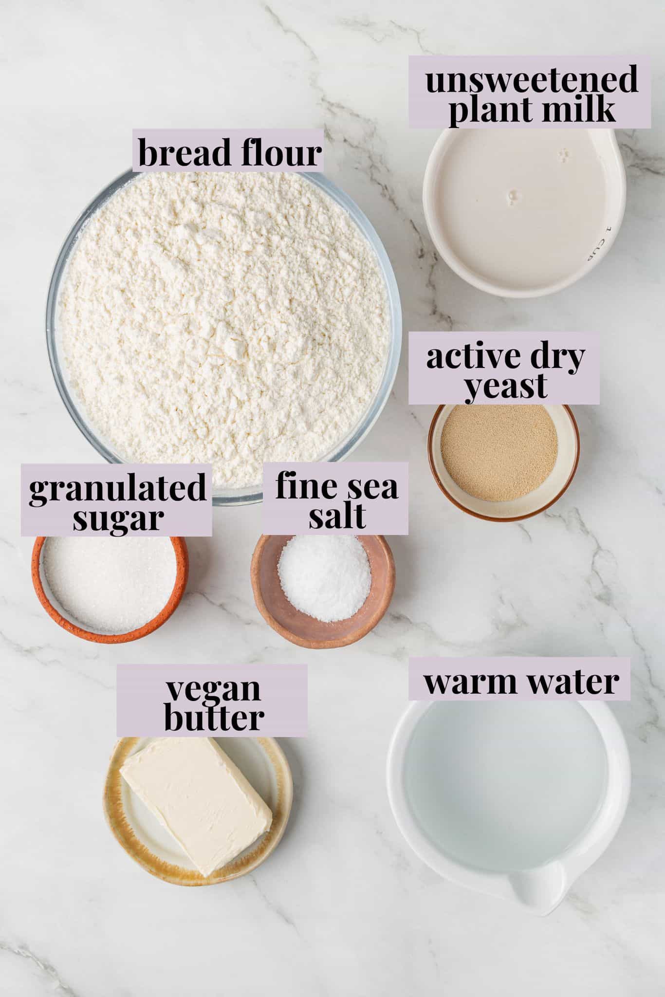 This easy vegan Sandwich Bread Recipe is a home baker's dream. Soft and pillowy with a subtle richness, it's a major upgrade to any sandwich. Labeled ingredients for homemade sandwich bread.
