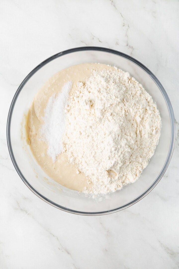 This easy vegan Sandwich Bread Recipe is a home baker's dream. Soft and pillowy with a subtle richness, it's a major upgrade to any sandwich. Adding more flour and some salt to vegan bread dough.